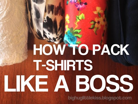 COOLEST T-SHIRT PACKING TIP! (PHOTOS)